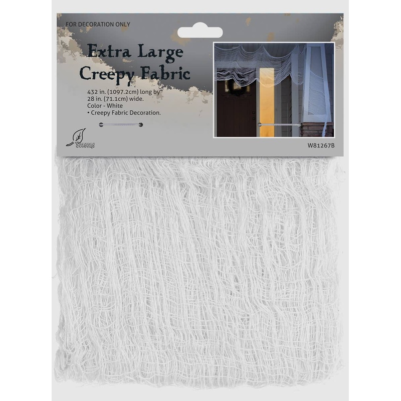 Extra Large Tattered White Fabric Halloween Decoration