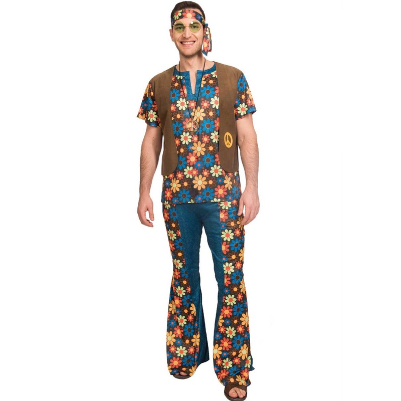 Groovy Hippie Mens 70s Costume