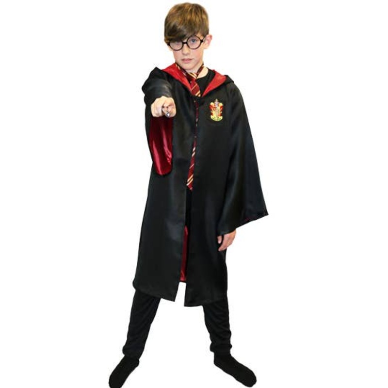Gryffindor Boys Wizard School Book Week Costume Robe