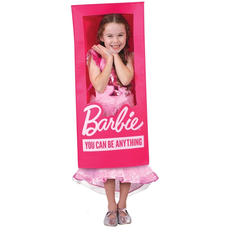 Life Size Girls Pink Barbie Box Costume