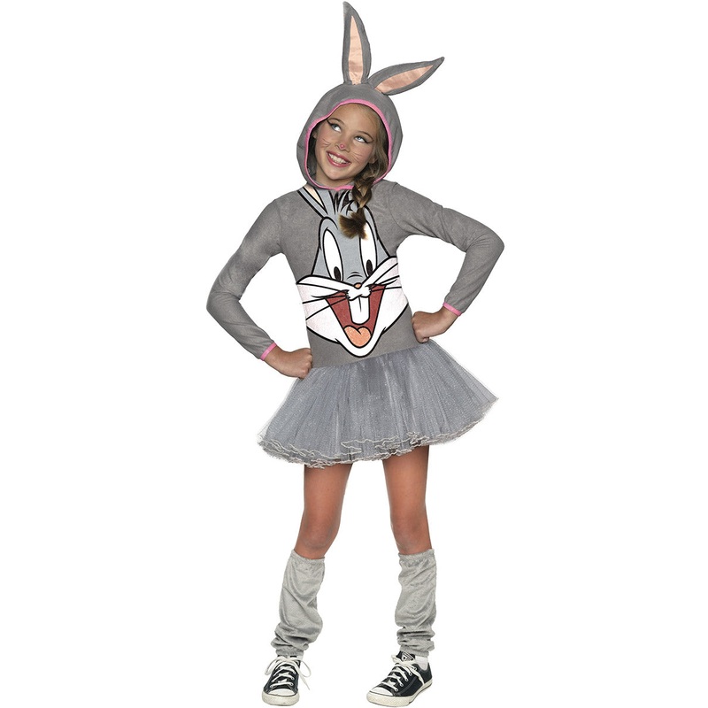 Looney Tunes Girls Cute Bugs Bunny Costume