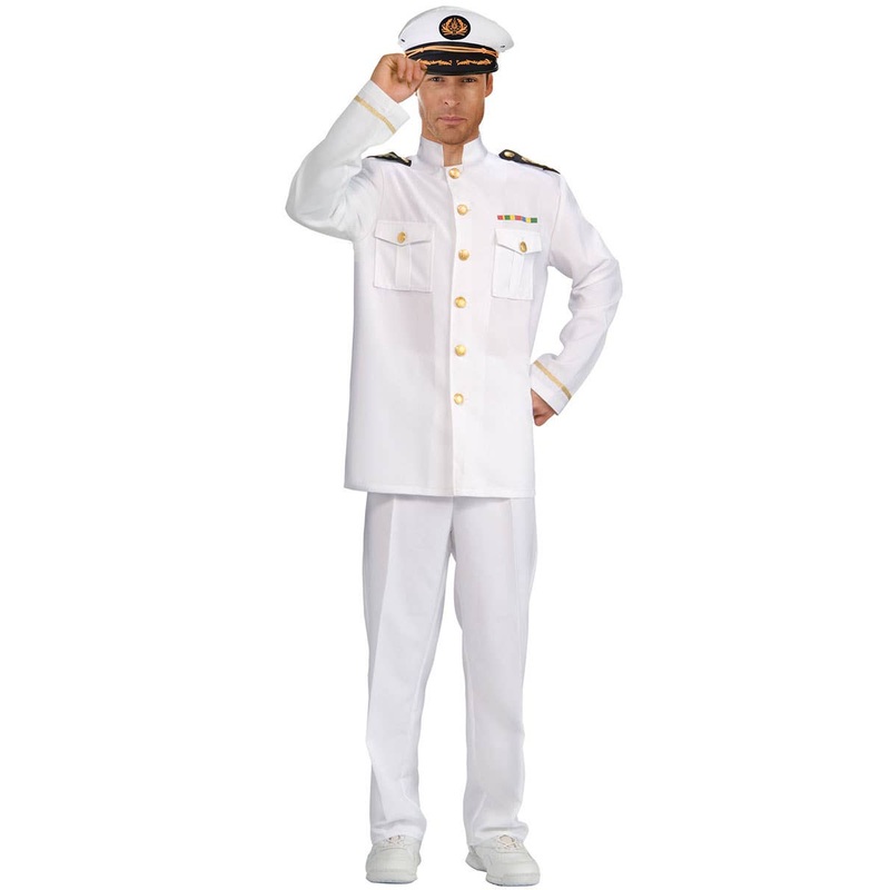 Naval Captain Uniform Mens Plus Size Costume