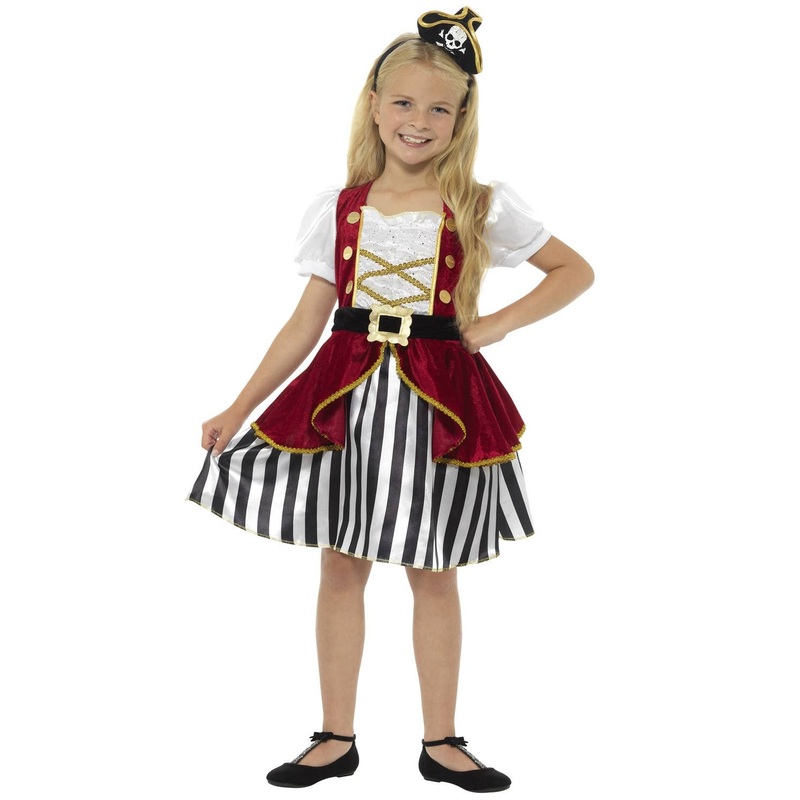 Pirate Girls Deluxe Fancy Dress Costume
