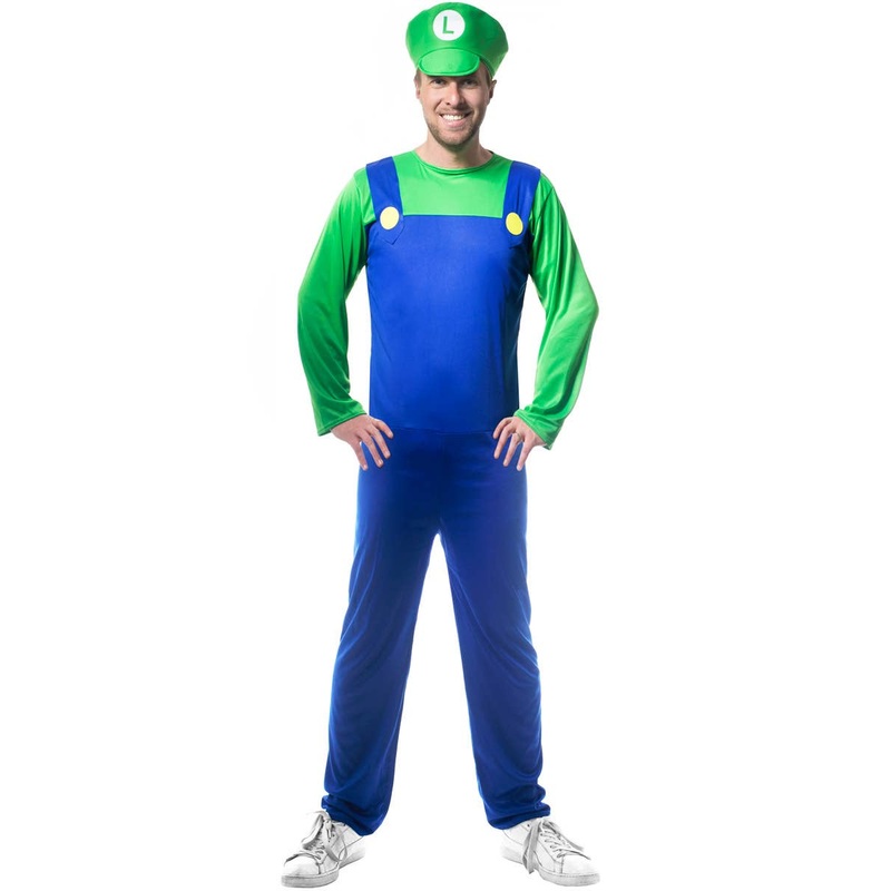 Super Mens Green Plumber Costume