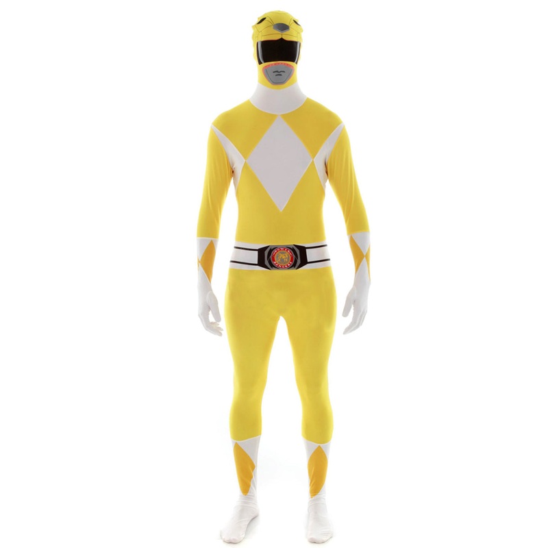 Yellow Power Ranger Morphsuit Mens Costume