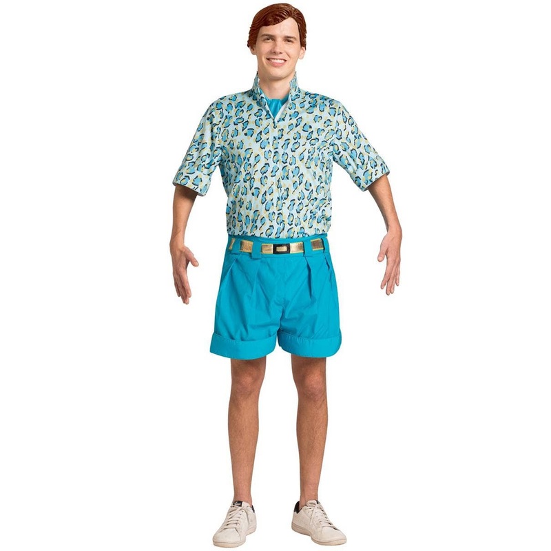 Animal Loving 80s Ken Doll Mens Costume