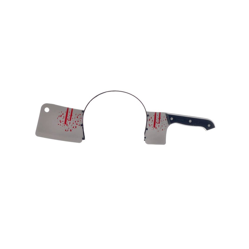 Bloody Cleaver In Head Halloween Costume Headband