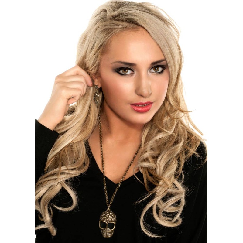 Brass Skull Necklace Halloween Costume Jewelery