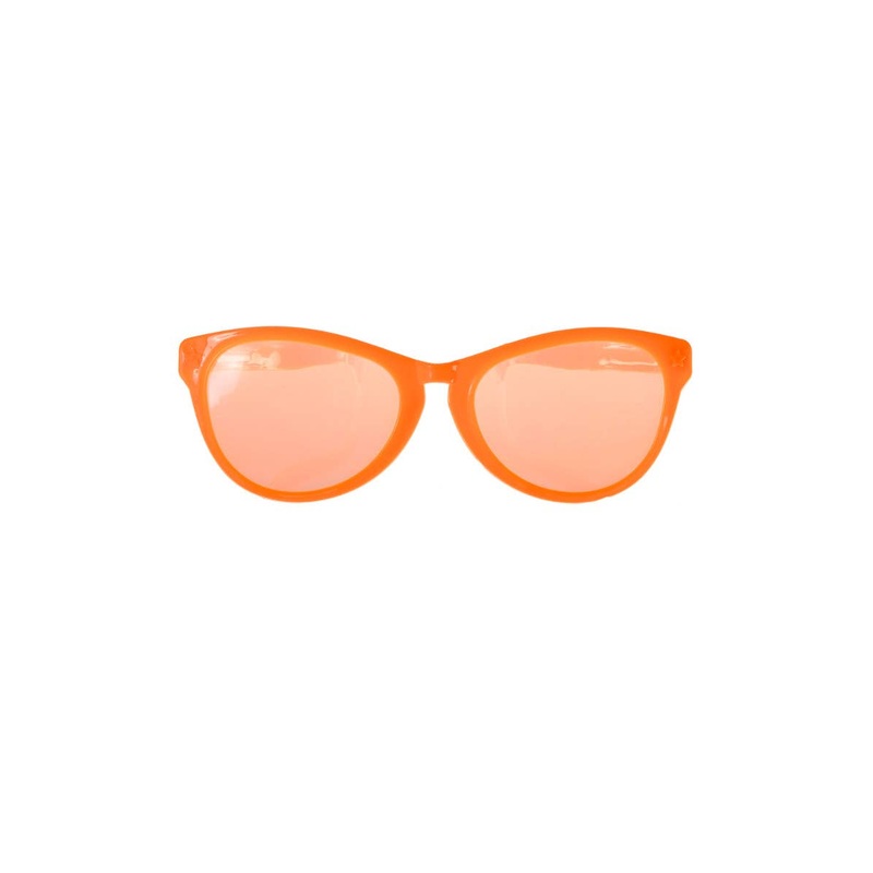 Bright Orange Giant Novelty Costume Glasses