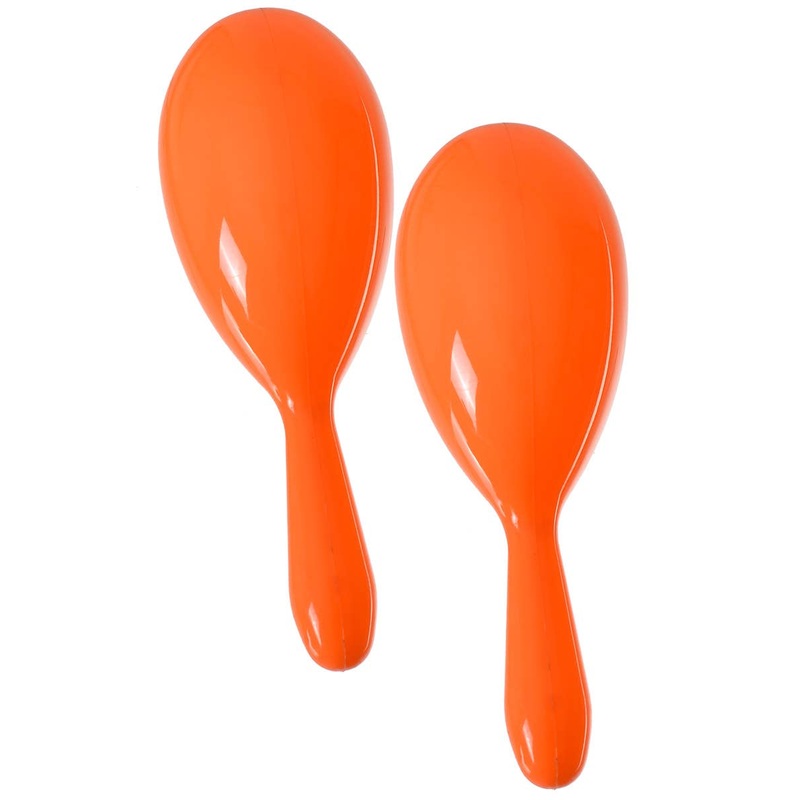 Bright Orange Maracas Costume Accessory