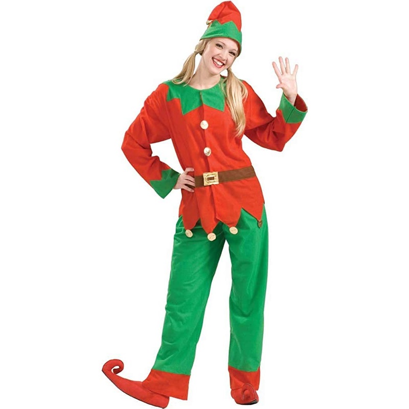 Classic Christmas Elf Unisex Adults Costume
