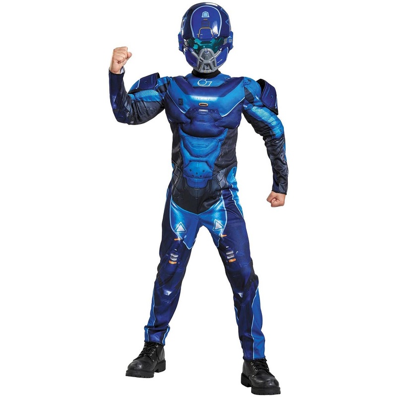 Classic Halo Blue Spartan Boys Book Week Costume