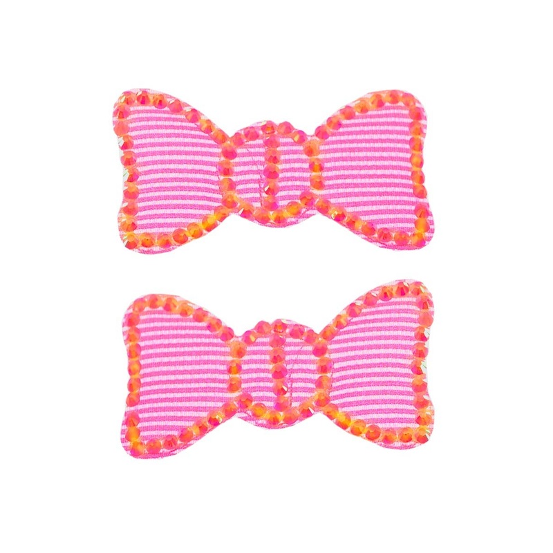 Club Candy Neon Pink Hair Cling Bow