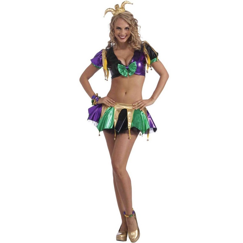 Court Jester Womens Sexy Costume Top and Skirt