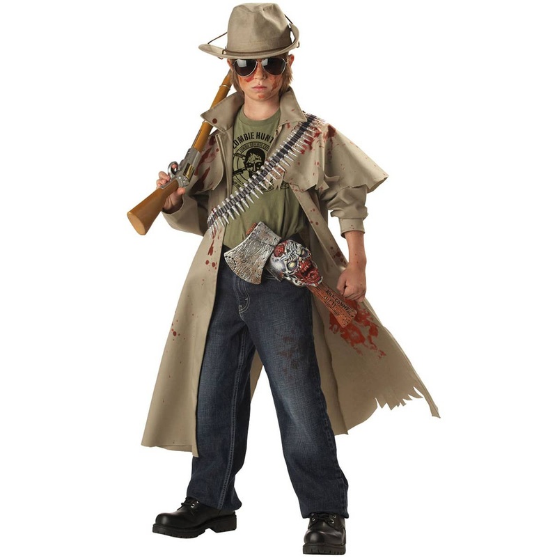 Deluxe Zombie Hunter Boys Halloween Costume