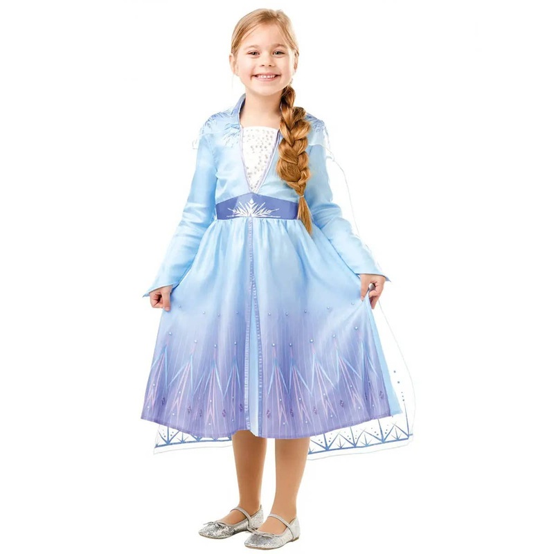 Frozen 2 Classic Elsa Girls Fancy Dress Costume