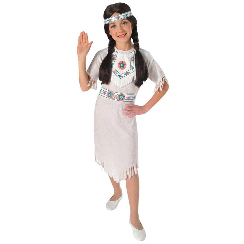 Native American Princess Girls Fancy Dress Costume