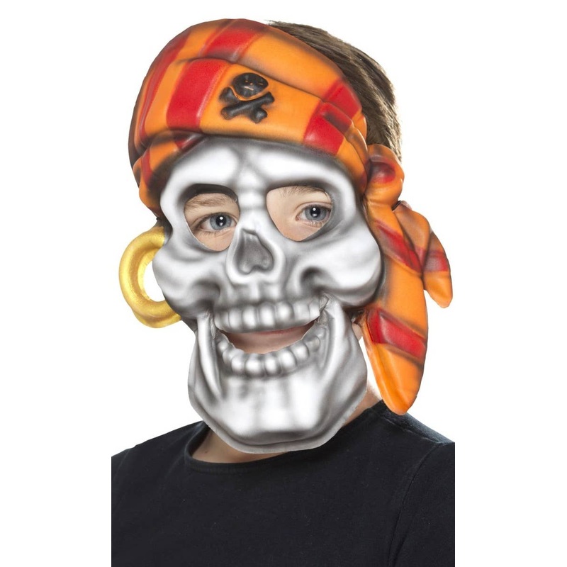 Pirate Skull Kids Book Week Novelty Face Mask Accessory