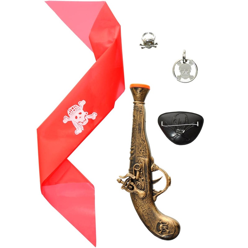 Plundering Pirate 5 Piece Accessory Set with Gun