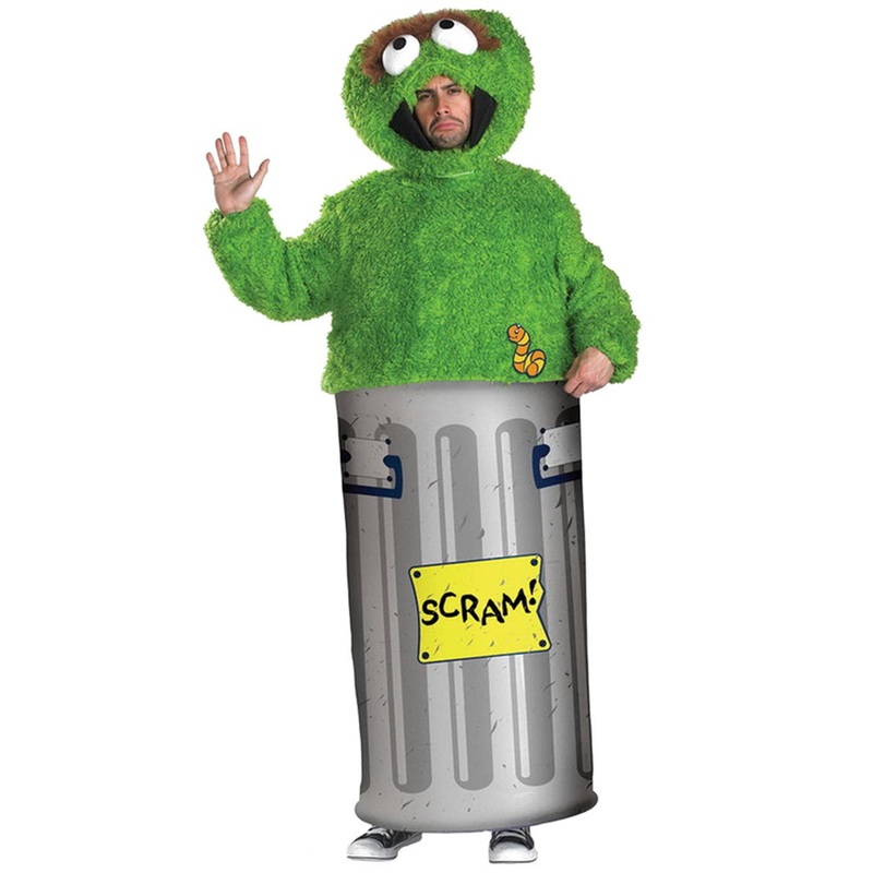 Sesame Street Oscar The Grouch Mens Costume