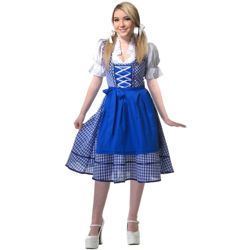 Storybook Gretel Teen Girls Dirndl Dress Costume