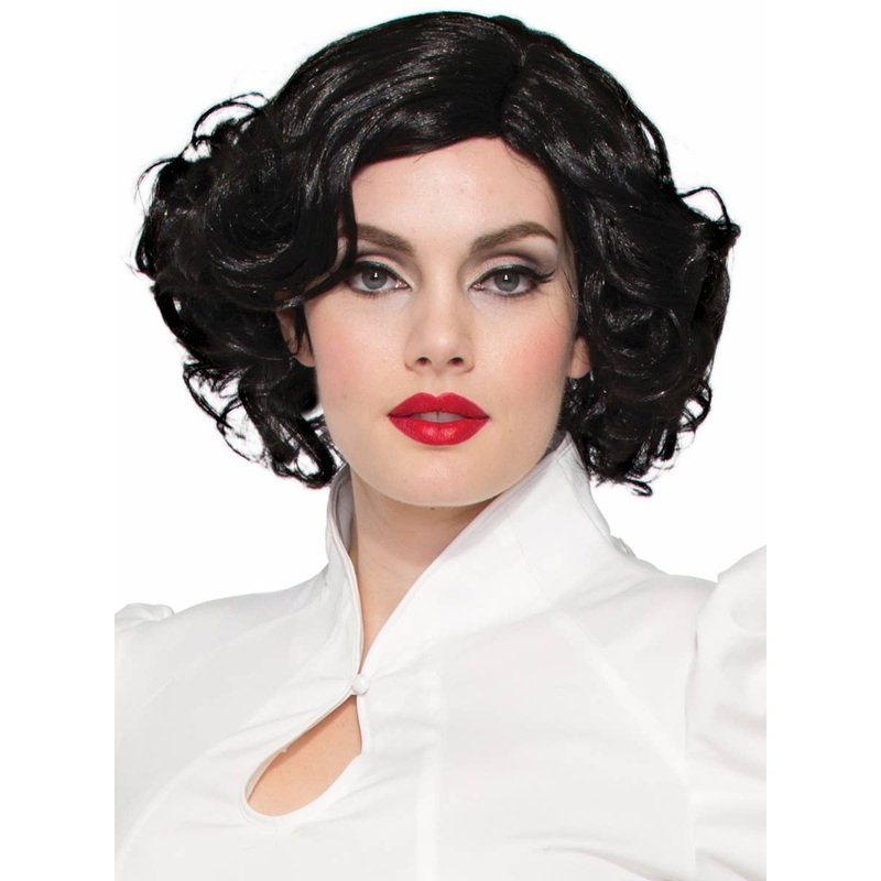 1940s Betty Curly Black Womens Costume Wig
