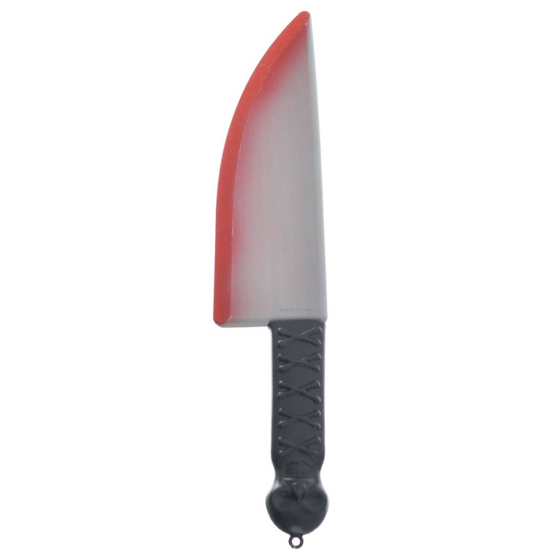 Blood Splattered Butcher Knife Novelty Halloween Weapon