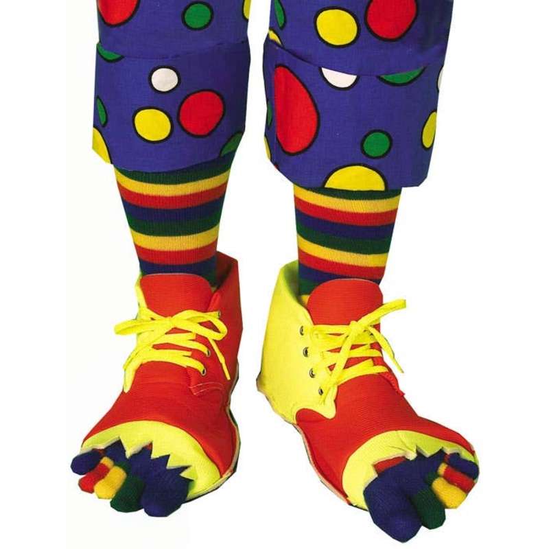 Clown Shoes and Toe Socks Costume Set