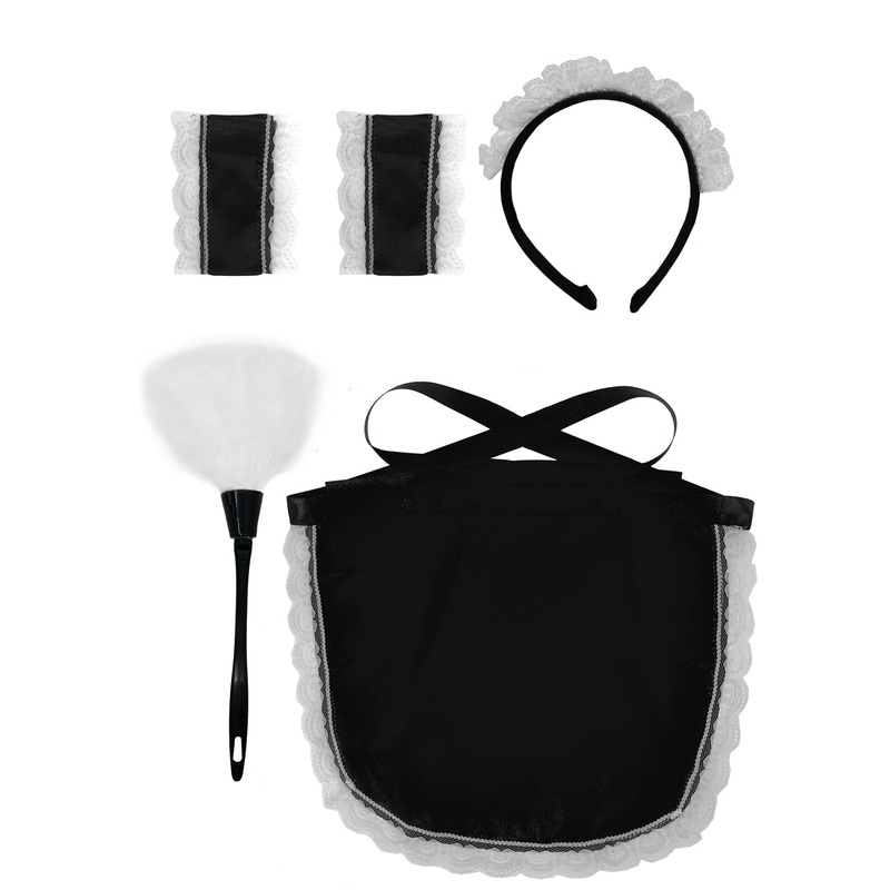 French Maid Womens Costume Accessory Set