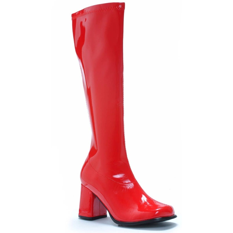 Go Go Womens 60s Retro Bright Red Costume Boots