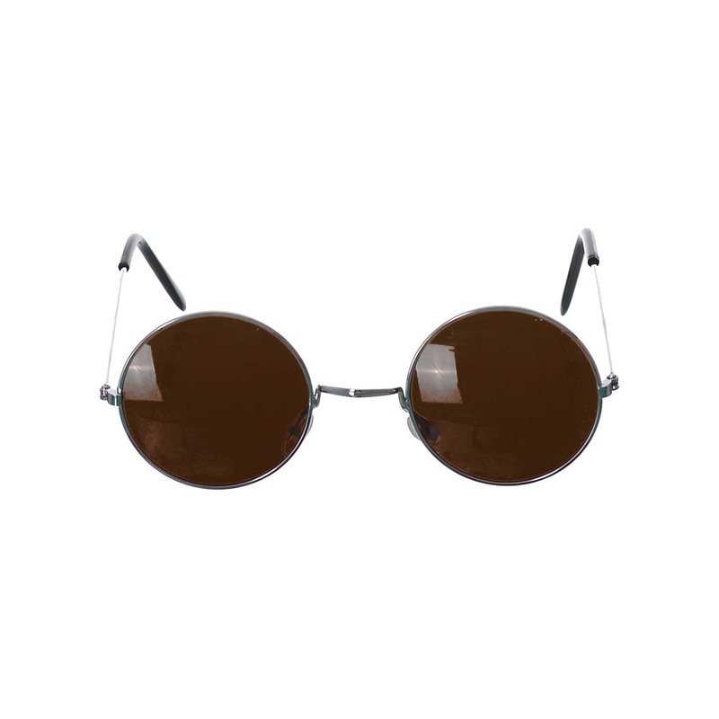 Groovy Round Tinted Lens Hippie Costume Glasses