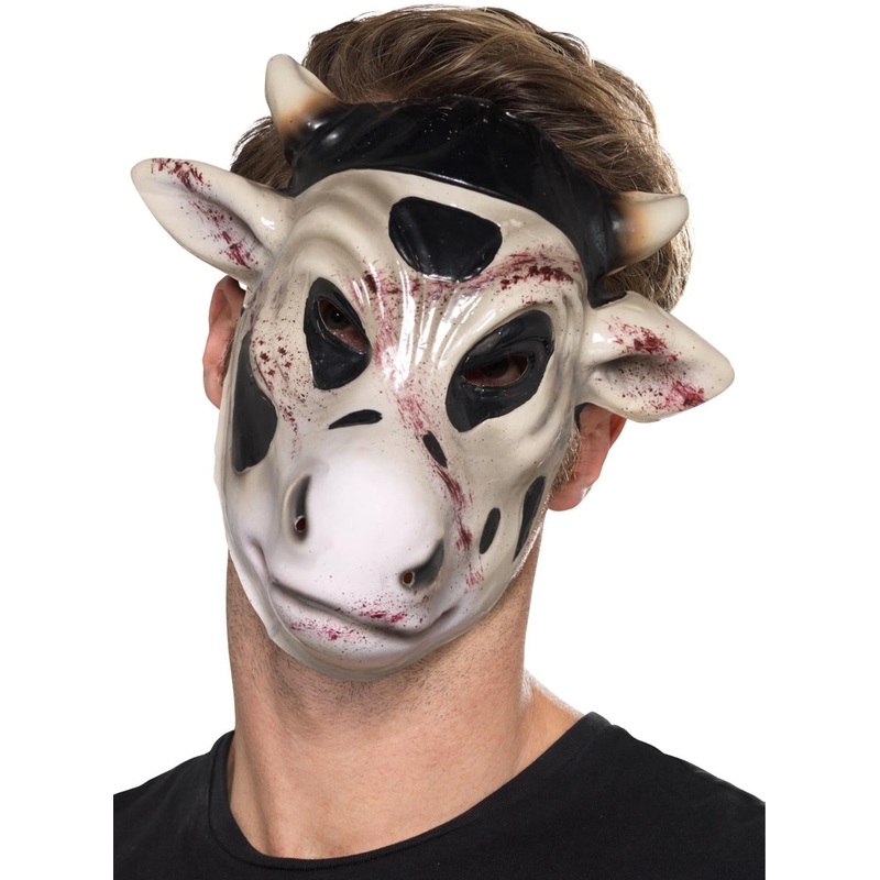 Killer Evil Cow Adults Halloween Animal Mask