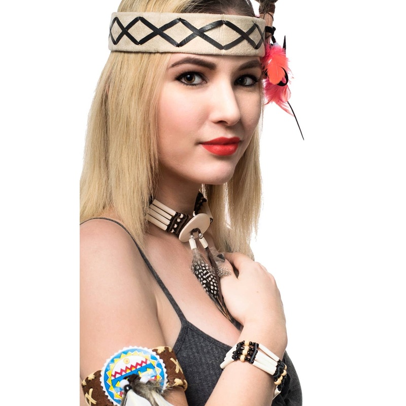 Native American Novelty Beaded Bracelet Costume Accessory