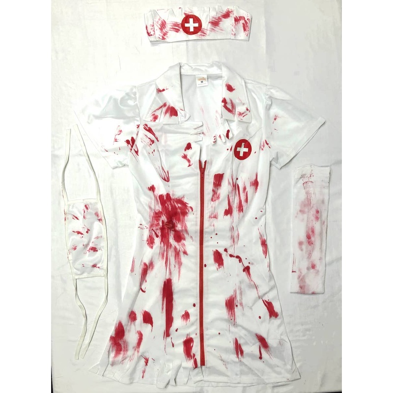 Sexy Bloody Nurse Womens Halloween Costume - Size Small