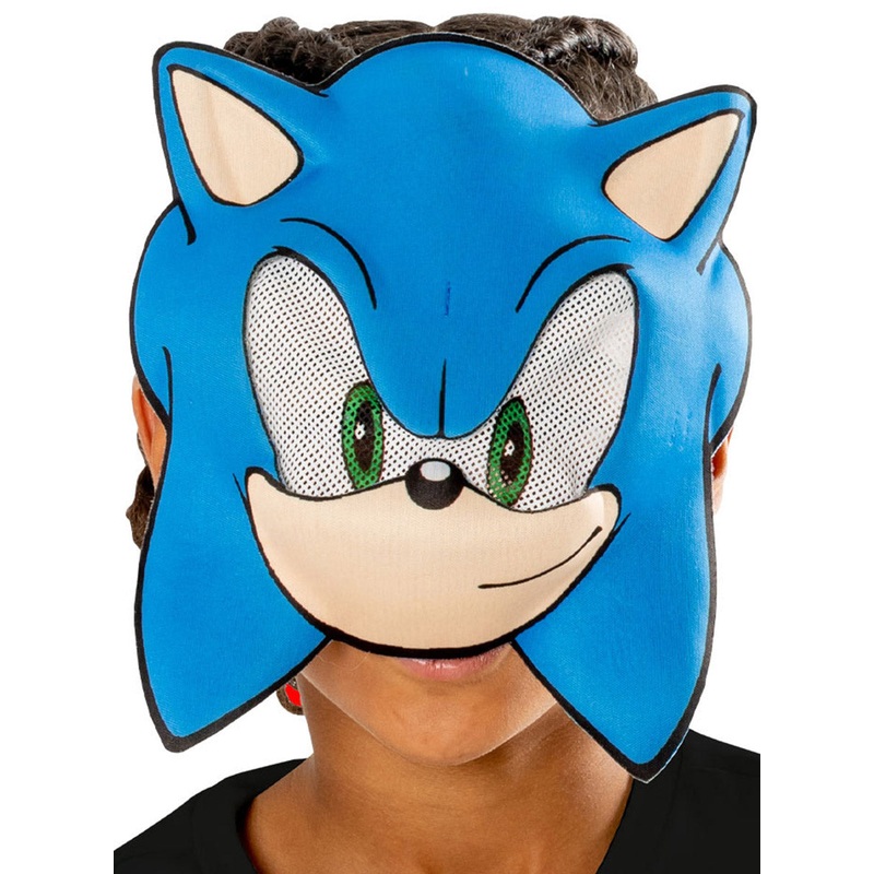Sonic The Hedgehog Blue Foam Kids Face Mask