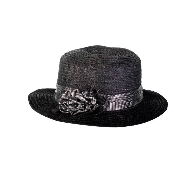 1950s Womens Black Race Day Costume Hat