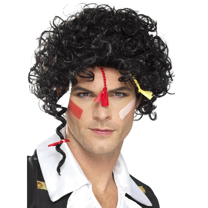 80s New Romantic Mens Adam Ant Costume Wig