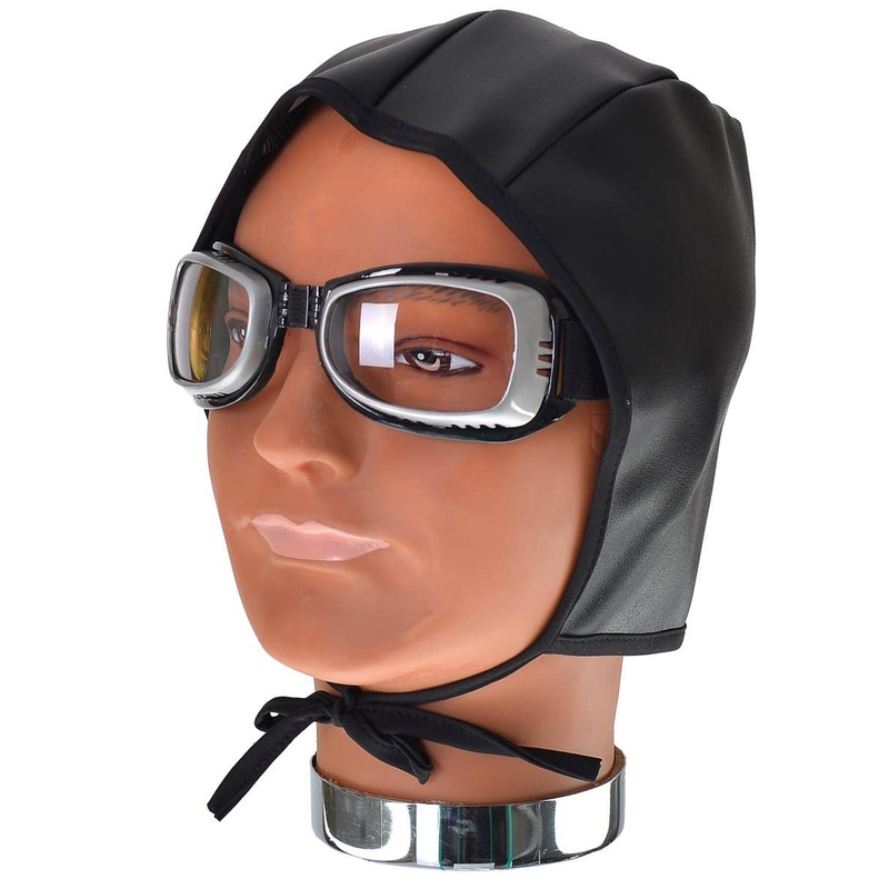 Aviator Cap and Goggles Accessory Set