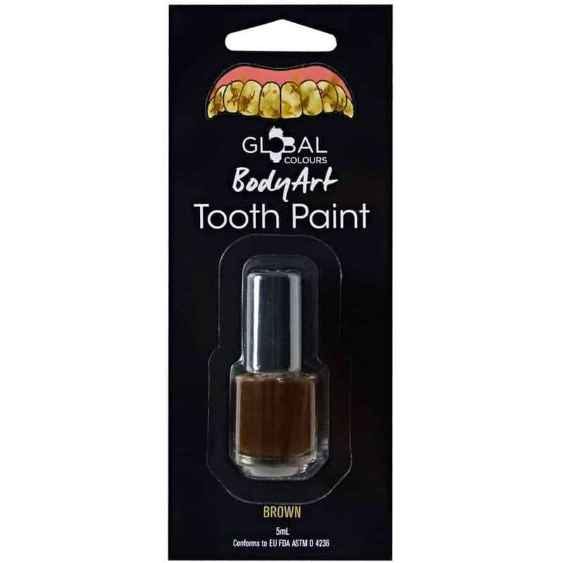 Brush On Brown Tooth Paint Makeup