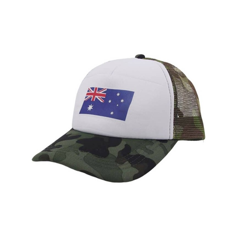 Camo Print Australian Flag Costume Cap