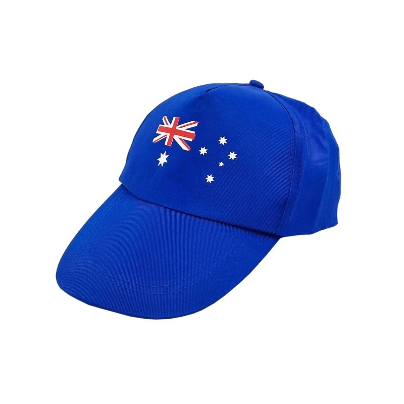 Classic Blue Australian Flag Print Cap