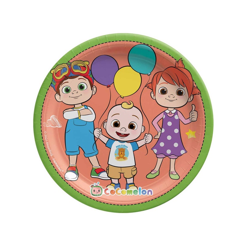 Cocomelon 8 Pack Small 17cm Paper Plates
