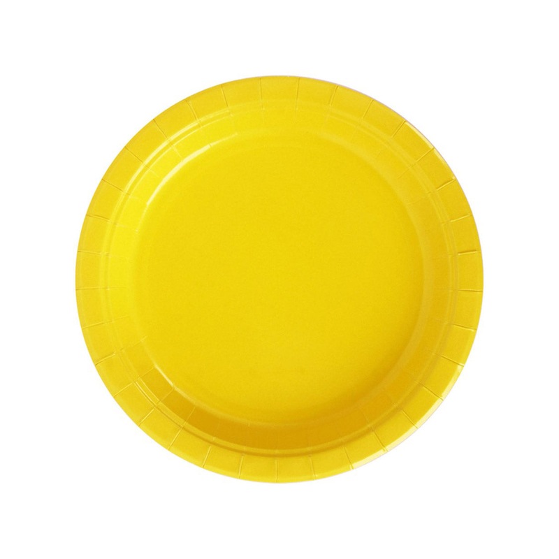 Dandelion Yellow Large 23cm 20 Pack Paper Party Plates