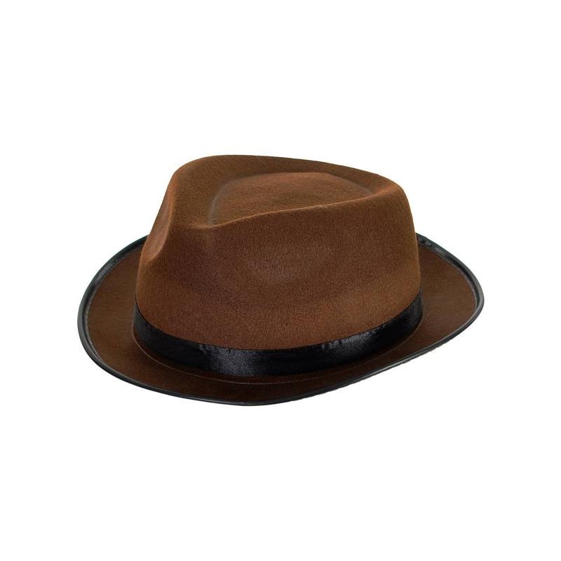 Freddy Krueger Brown Fedora Costume Hat