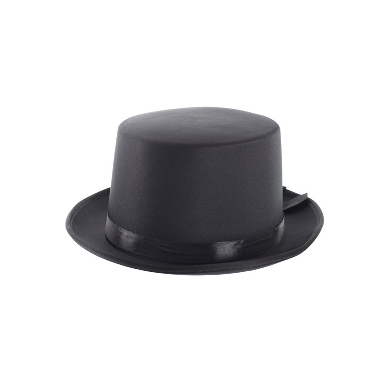 Gentleman's Black Satin Costume Top Hat