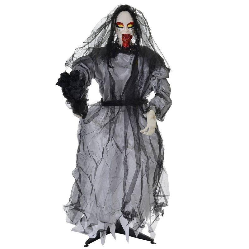 Gothic Zombie Bride Light Up Halloween Prop