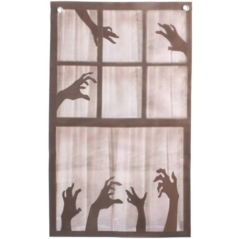 Hanging 35 x 55cm Scary Hands Window Halloween Decoration
