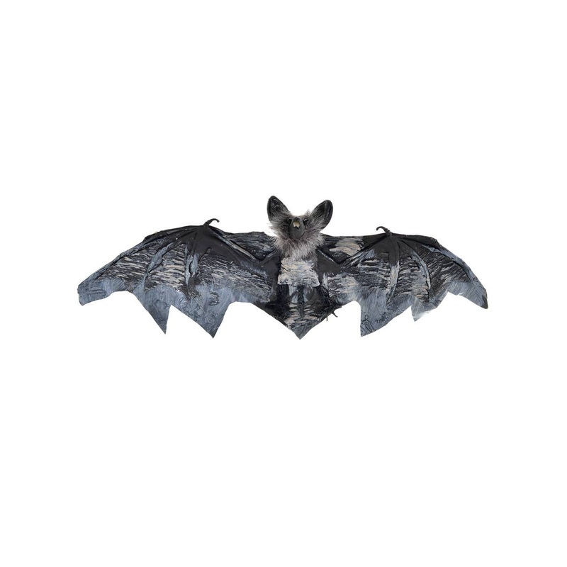 Hanging Black and Grey 30cm Vampire Bat Halloween Decoration
