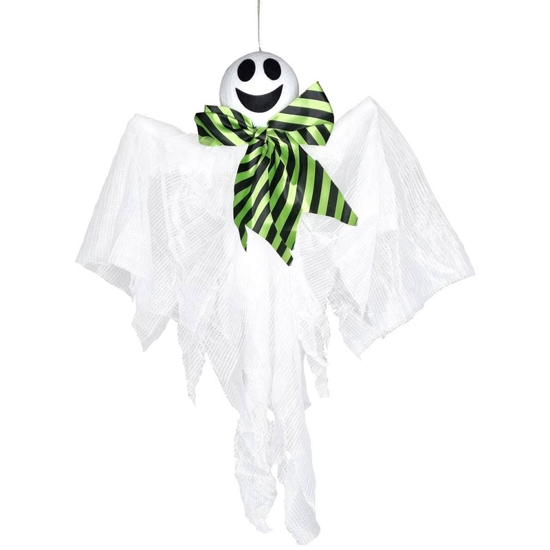 Happy White Ghost Hanging Child Friendly Halloween Decoration
