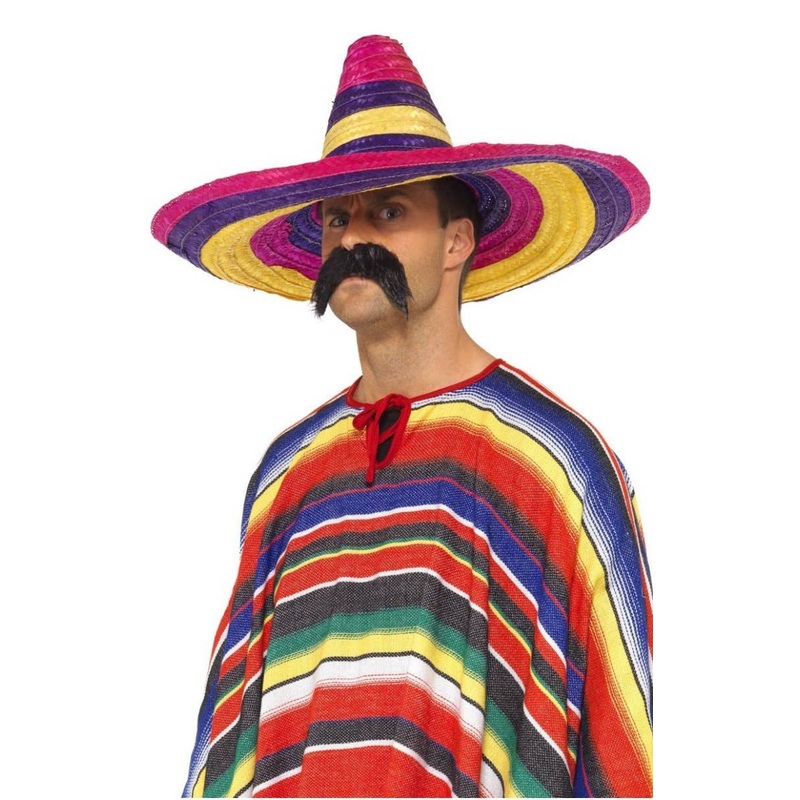 Mexican Multicoloured Sombrero Costume Hat